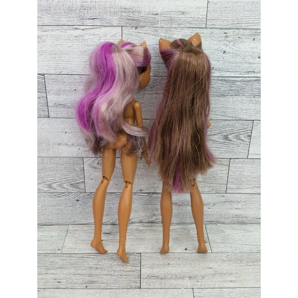 Lot of 2 Monster High Clawdeen Wolf Fashion Doll Dolls HHK52 HRP65